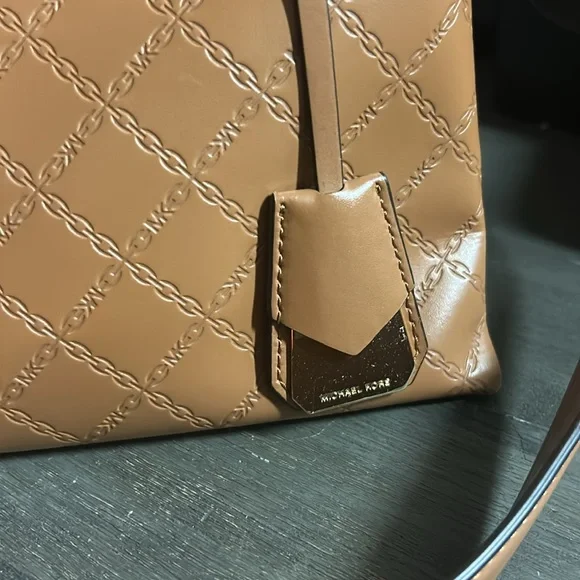 MICHAEL Michael Kors Gramercy Large Satchel, Chain‎ & Leather Strap ACORN
